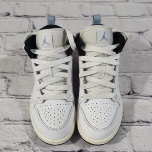 Jordan White/Blue/Brown Kiss Sneakers Size 13.5C